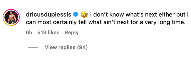 Du Plessis on Allen
