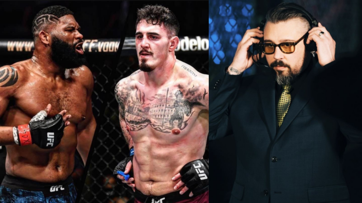 Curtis Blaydes, Tom Aspinall and Dan Hardy