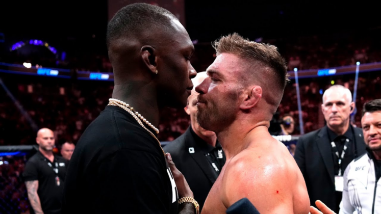 Dricus Du Plessis and Israel Adesanya