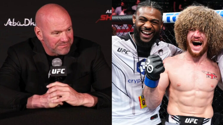 Dana White, Aljamain Sterling & Merab Dvalishvili