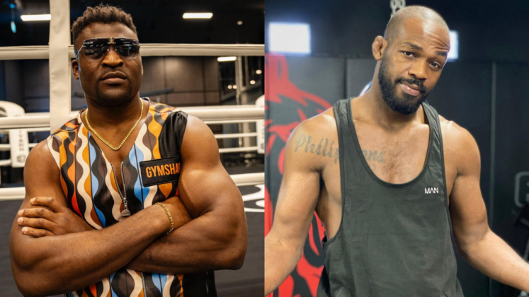 Francis Ngannou and Jon Jones
