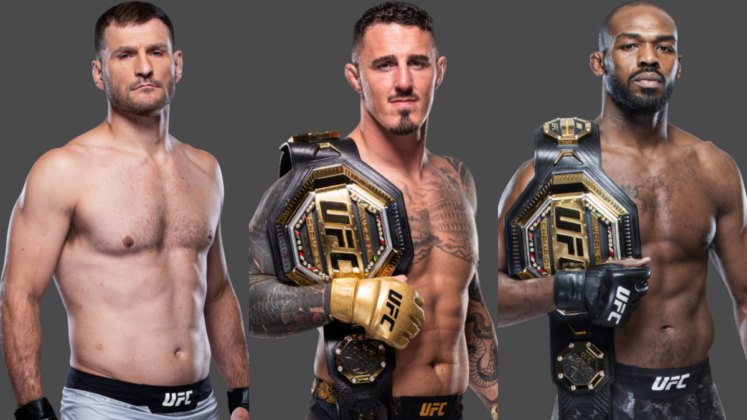 Stipe Miocic, Tom Aspinall and Jon Jones