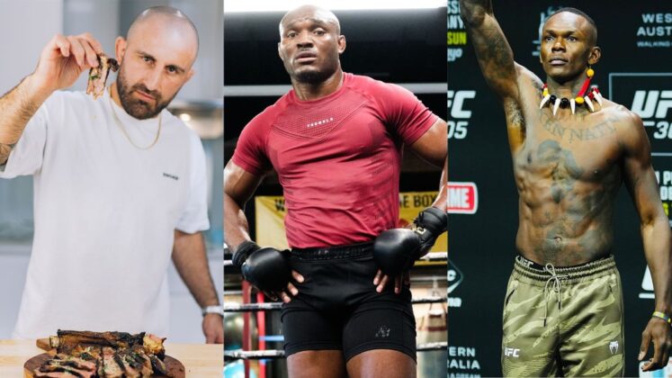 Alexander Volkanovski cooking steak, Kamaru Usman training, and Israel Adesanya in UFC 305 press conference