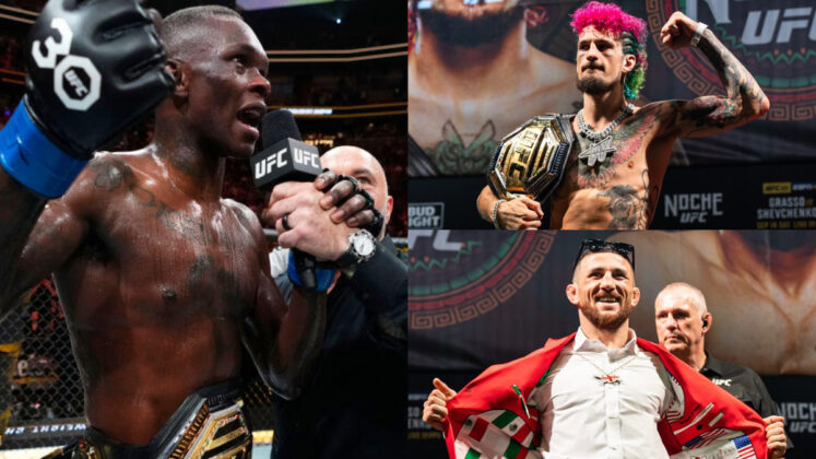 Israel Adesanya, Sean O'Malley, Merab Dvalishvili