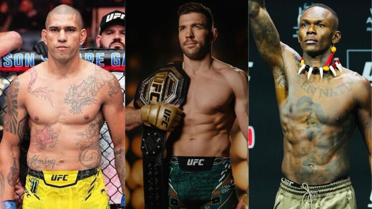 Alex Pereira, Dricus Du Plessis, and Israel Adesanya