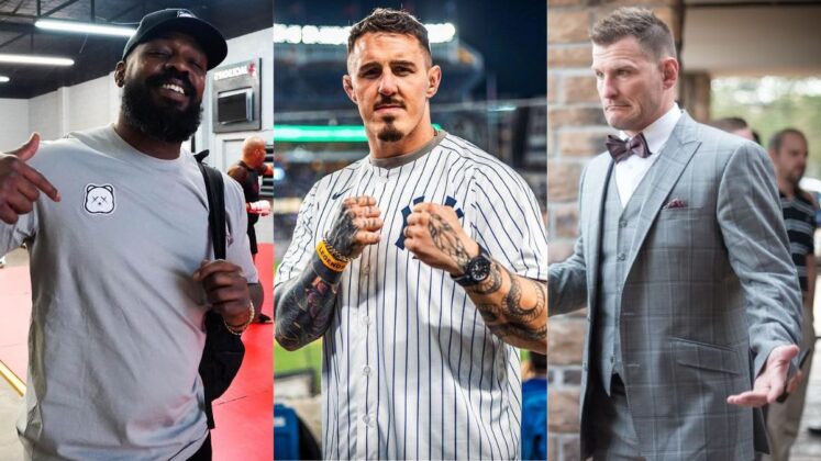 Jon Jones, Tom Aspinall, and Stipe Miocic