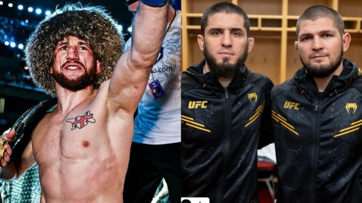 Merab Dvalishvili, Khabib Nurmagomedov, and Islam Makhachev