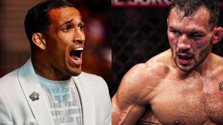 Charles Oliveira and Michael Chandler