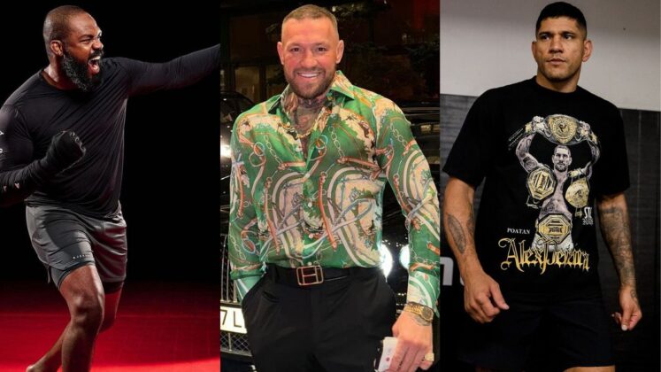 Jon Jones, Conor McGregor, and Alex Pereira