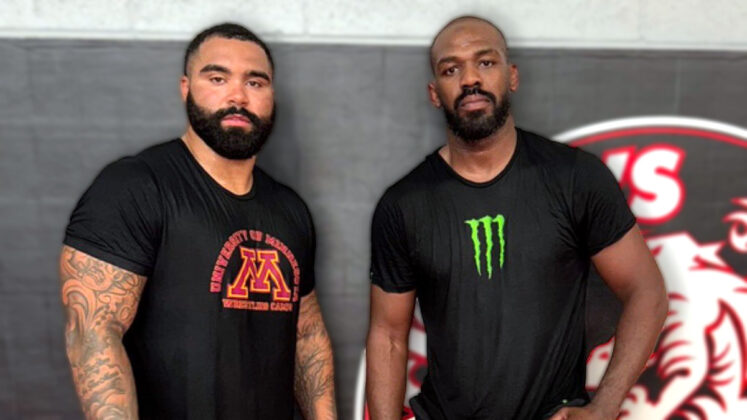 Gable Steveson and Jon Jones