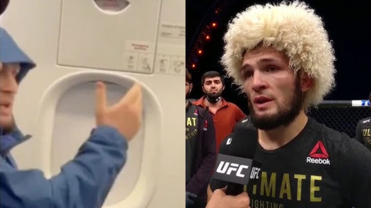 Khabib Nurmagomedov on flight