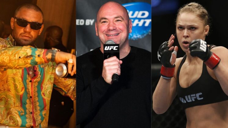 Dana White, Conor McGregor, and Ronda Rousey